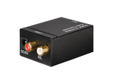 Cable audio - ISY IAU-1005, Conversor, Toslink/Coaxial Audio in a Coaxial Audio out, Plug & Play, Negro