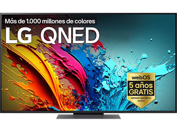 TV QNED 55" - LG 55QNED86T6A, UHD 4K, Procesador Inteligente 4K α8, Smart TV, DVB-T2 (H.265), Negro grafito