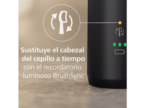 Cepillo eléctrico - Philips Sonicare 5500 HX7111/01, Tecnología sónica, Sensor de presión, Temporizadores intuitivos, Negro