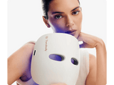 Máscara LED - Therabody TheraFace Mask Glo, Para Cara, 60 min Autonomía, 504 Luces, Inalámbrico, Blanco