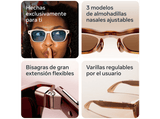 Gafas IA - Meta Fury, Negro clásico, Lentes en marrón degradado, Gafas con IA y cámara, Unisex