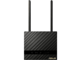 Router - ASUS 4G-N16, Conexión Wireless, 0.3 Gbit/s, Banda Ancha móvil 4G, LAN Ethernet, Negro