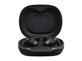 Auriculares conducción de aire - JBL Sense Pro, 38h Autonomía, Open-ear, Gancho Ajustable, 4 Micrófonos, Negro