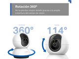 Cámara Vigilancia IP - TP-Link Tapo TC72, 2K QHD, Visión Nocturna, Detección Inteligente IA, 360º