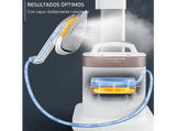 Cepillo de vapor y plancha - Rowenta Ixeo Vision, 2 en 1, Tabla de planchar,  2200w, 200 g/min, Calentamiento 70s, 6 bar, Anti bacterias, Blanco