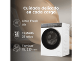 Lavadora carga frontal - Haier X9 Series HW110-B14387UIB, 11 kg, 1400 rpm, Función Vapor, Blanco