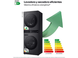 Lavadora secadora - LG WT1210BBF, 12/10 kg, WashTower™, TurboWash™,  Inox grafito
