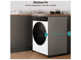 Lavadora carga frontal - Hisense WF5I9043BWFS, 9 kg, 1400 rpm, 18 programas, Fondo reducido 47cm, Programa Mascotas, Blanco