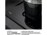 Placa inducción - Hisense HI6352BSCE , 3 zonas, Zonas Flex, XL 29 cm, 59 cm, Negro
