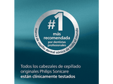 Recambio para cepillo dental - Philips Optimal White HX6063/87, Cabezal Sonicare, Pack 2+1, Blanqueador, Control antiplaca, Suavidad media, Blanco