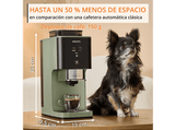 Cafetera superautomática - Krups Coffee Crush, Café en grano y molido, 15 bares, 2 recetas de café, Táctil, Compacta, 3 niveles de molienda, Verde