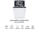 Lavavajillas integrable - Haier XI1C3TB2FB I-Pro Shine Series 4, 11 Servicios, 8 Programas, 44.8 cm, Tercera bandeja, Sin Panelar