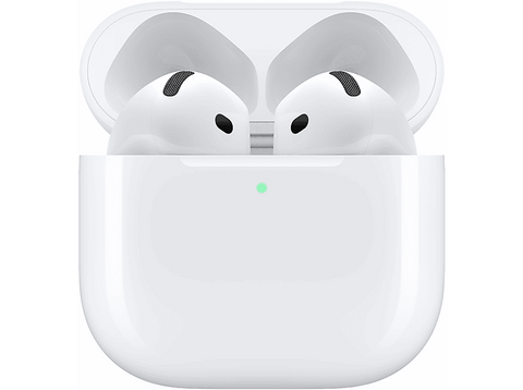 Apple AirPods 4 (2024 4ª gen), Inalámbricos, Bluetooth®, Estuche de carga inalámbrico, Chip H2, Siri, USB-C, Blanco