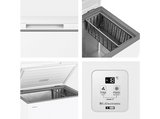 Congelador horizontal - Hisense FT200N1AWDL, 198 l, 85.8 cm, Congelador Convertible, Goma Antibacteria, Blanco