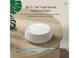 Sistema WiFi Mesh - TP-Link Deco BE25 (3 Pack), Wi-Fi 7 BE3600 de Doble Banda, 2 puertos 2.5Gbps, Protección HomeShield, Control Parental, MLO
