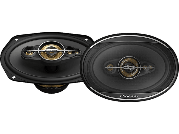 Altavoces coche - Pioneer TSA6971F, 600 W, Coaxial de 4 vías, 4 ohm, Negro