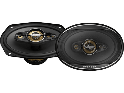 Altavoces coche - Pioneer TSA6971F, 600 W, Coaxial de 4 vías, 4 ohm, Negro