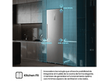 Congelador vertical - Hisense FT3K310SAIE, 312 l, 185.6 cm, Kitchen Fit, Wi Fi, Blanco