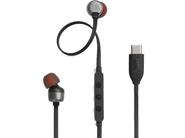 Auriculares de botón - JBL TUNE 310C USB-C, Intraurales, Negro