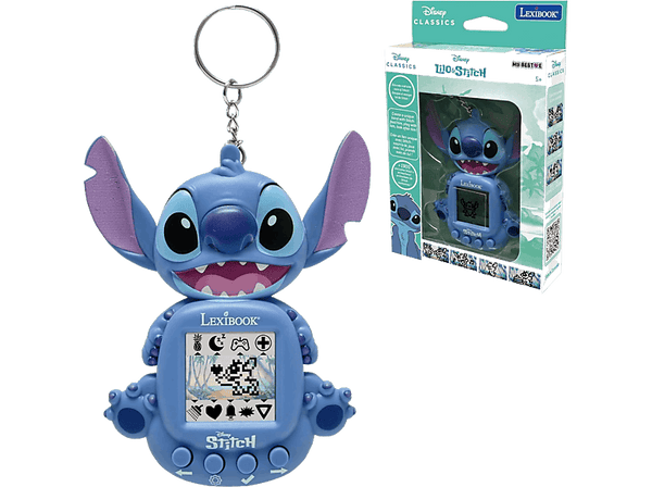 Tamagotchi - Lexibook My Best-e Stitch, Compañero Interactivo y Educativo para niños, 8 categorías de Juegos, Pantalla a Color