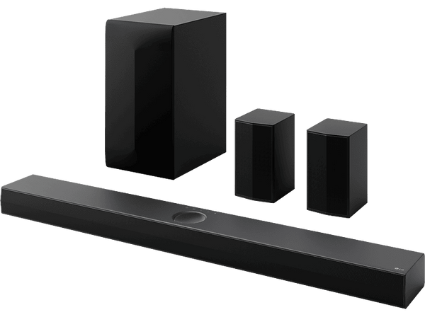 Barra de sonido - LG S70TR, Bluetooth, 500 W, 5.1.1 canales con subwoofer, Dolby Digital y DTS, Negro