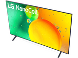 TV LED 43 - LG 43NANO756QC, UHD 4K, Procesador de Gran Potencia 4K α5 Gen 5, Smart TV, DVB-T2 (H.265), Azul oscuro ceniza