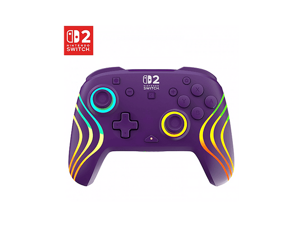 Mando Nintendo Switch - Turtle Beach Afterglow™ Wave Wireless Controller, Para Nintendo Switch / Switch Lite / Switch OLED / Switch 2, Morado