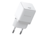 Cargador de pared - Baseus PALM, 20W, Kit con cable 60W y 100 cm, Carga ultrarrápida, Control de temperatura, Universal, Blanco