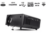 Proyector - Prixton Cinema Deluxe, 7.000 lúmenes, Conexión HDMI, Full HD, WiFi, Pantalla LCD 4.41, Negro