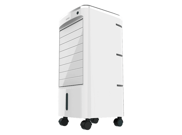 Climatizador evaporativo - Cecotec EnergySilence 3500 Cool Compact, 65 W, Depósito 3,5 L, 3 velocidades, Oscilación 70º, 2 enfriadores, Blanco