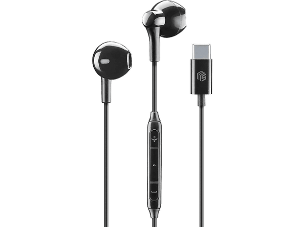 Auriculares - Music Sound Cápsula, Micrófono integrado, Control Remoto Integrado, USB‑C, Negro