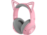 Auriculares gaming - Razer Kraken Kitty V2 BT, Bluetooth, Iluminación RGB, Autonomía hasta 40h, Orejas gatito, Negro