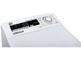 Lavadora carga superior - Hoover H-WASH 300 H3TM08TACE/1-37, 8kg, 1000rpm, Apertura Slow Motion, 75dB(A), Blanco