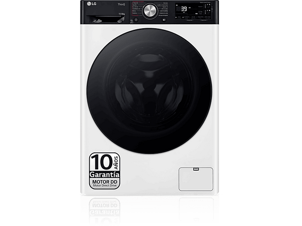 Lavadora secadora - LG F4DR7511AGW, 11 kg / 6 kg, 1400 rpm, 14 programas, AI Direct Drive™, Autodosificación, TurboWash™360, Blanco