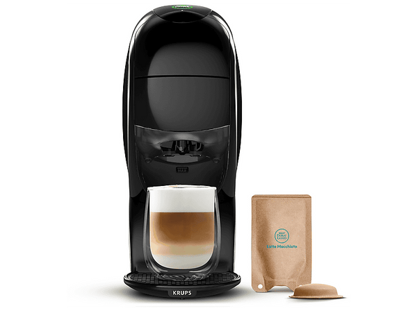 Cafetera de cápsulas - Krups Nescafé® Dolce Gusto® Neo Latte , SmartBrew, Tecnología Airfoam, 15 bar, 1.3 l, 1600 W, Negro