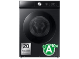 Lavadora secadora - Samsung WD90DB8B85GBU3, 9kg, 6 kg, QuickDrive™, AI EcoBubble™, Negro