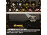 Vinoteca - Haier HWS236GDEH1,  Natural Air Flow System, Temperatura 5º - 20º, 236 botellas, Doble Zona,  Iluminación LED 3D,  Wi-Fi , Negro
