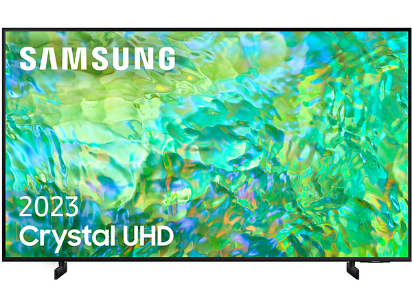TV LED 55" - Samsung TU55CU8000KXXC, Diseño AirSlim, Crystal UHD 4K, Samsung Gaming Hub, Smart TV powered by Tizen, Negro