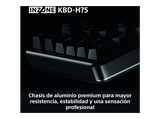 Teclado gaming - Sony INZONE KBD-H75, Disparo rápido, Interruptores magnéticos, TKL, Sondeo 8000 Hz, RGB, PC FPS, Fnatic, US Layout, KBDG900, Negro