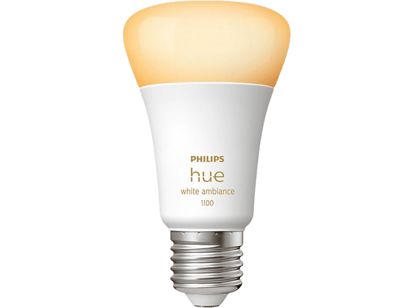 Bombilla inteligente - Philips Hue A60 E27, Luz Blanca de Cálida a Fría, 75W, Compatible con Alexa/Google Home