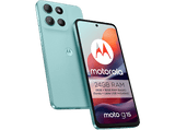 Móvil - Motorola Moto g15, Salt Air, 128 GB, 8 GB RAM, 6.72 LCD, MediaTek Helio G81, Full HD+, Cuero Vegano, 5200 mAh