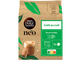 Cápsulas monodosis - Dolce Gusto Neo Café au Lait, Café con leche, 12 sobres