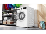 Lavadora carga frontal - Bosch WGG244Z0EP, Serie 6, 9 kg, 1400 rpm, 15 programas, Iron Assist anti arrugas, Speed Perfect, Blanco