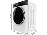 Lavadora carga frontal - Cecotec Bolero DressCode 8610 Inverter A, 8 kg, 1400 rpm, 15 programas, Clase A, Motor Inverter Plus, Steam Max, White