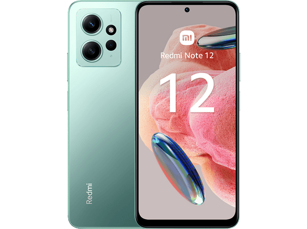 Móvil - Xiaomi Redmi Note 12, Verde, 256 GB, 8 GB RAM, 6.67" AMOLED FHD+ 120Hz, Qualcomm Snapdragon® 680 2,4 Ghz, 5000 mAh, Android