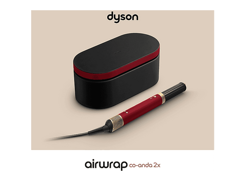 Moldeador - Dyson Airwrap Co-anda 2x™, Bluetooth®, 6 en 1, 4 Temp, 3 Velocidades, Red Velvet/Gold
