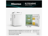 Frigorífico una puerta - Hisense RL170D4BWE, 133 L, 84.5 cm, Puerta reversible, 40 dB,  Blanco