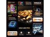 TV Mini LED 55 - Hisense 55U7Q PRO, UHD 4K, 165 Hz, Sonido 2.1.2, Quantum Dot, Sensor de Luz IA, Negro