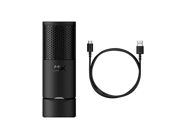 Micrófono - HyperX SoloCast 2 BLK, USB, Para PC/PS5/PS4/Mac, Frecuencia de muestreo 96 kHz, Sensibilidad –7,8 dB, Negro