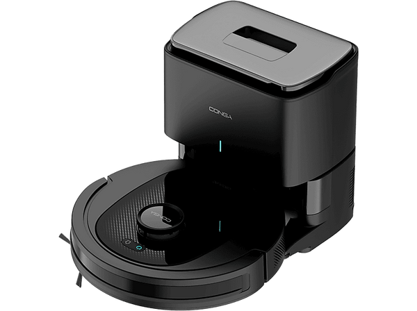 Robot aspirador - Cecotec Conga 7490 Ultimate Home X-Treme, 4 en 1, 2600 Pa, Navegación laser, 120 minutos, Base de autovaciado, App, Wi-Fi, Black